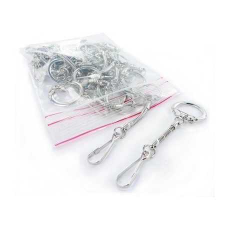 SACH DE 20 PORTE CLEFS + MOUSQUETON