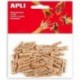SACHET 45 MINI PINCES 25 x 3 MM NATUREL