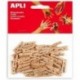 SACHET 45 MINI PINCES 25 x 3 MM NATUREL