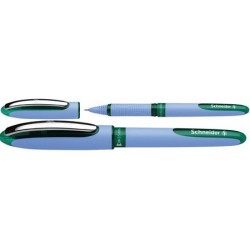 STYLO ROLLER POINTE METAL AIGUILLE CAP OFF ONE HYBRID N VERT  SCHNEIDER 183504