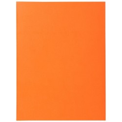 PROTEGECAHIER 17X22 SANS RABATS PVC 9100 OPAQUE ORANGE x 25