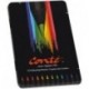 CRAYONS COULEURS EN RESINE TRES RESISTANT FACILE A TAILLER  CONTE BTE METAL 12