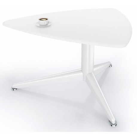 Table basse blanche 59 x 76 cm