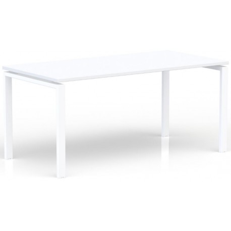 Bureau rectangulaire L.160 x P. 80 cm Blanc