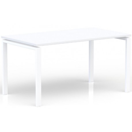 Bureau rectangulaire L.140 x P. 80 cm Blanc