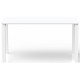 Bureau rectangulaire L.140 x P. 80 cm Blanc