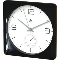 HORLOGE MURALE CARREE NOIR    ALBA HORDUO N