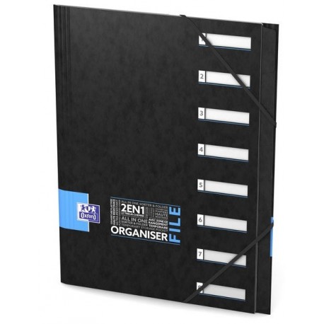 TRIEUR 'ORGANISER FILE' OXFORD ETUDIANT 24,5X31,5 8P  BLEU 400102182