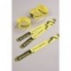 BRACELETS D'IDENTIFICATION JAUNE PQT50  IMPRESSION LASER 265x18 MM L4001-5