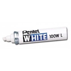 MARQUEUR PEINTURE PTE BISEAU PENTEL 100WL BLANC X100-WL