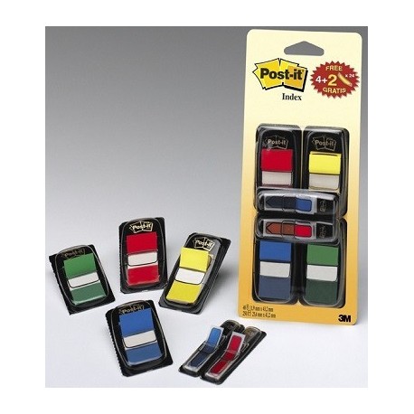 INDEX POSTITSTANDARD 25.4X44 PQT DE 4X50+ 2SETS FLECHES OFFERTS