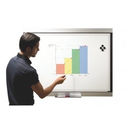 TABLEAU EMAILLE 3 EN 1 90x120 CM  PPROJECTION+EFFACABLE A SEC+MAGNETIQUE