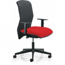 SIÈGE SYNCHRONE - ASS STAND-ACC 1D HT DOS RESILLE NOIR-ASSISE TISSU PRUNE