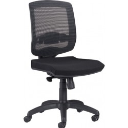 Fauteuil Easy'R -synchrone+ACCOUD REGL anti-retour DOS -Assis tISSU NOIR/DOS RES