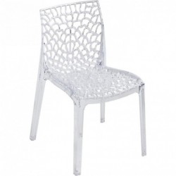 CHAISE POLYPRO TRANSPARENT EMPILABLE
