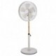 VENTILATEUR BLANC SUR PIED 40CM PIED BOIS