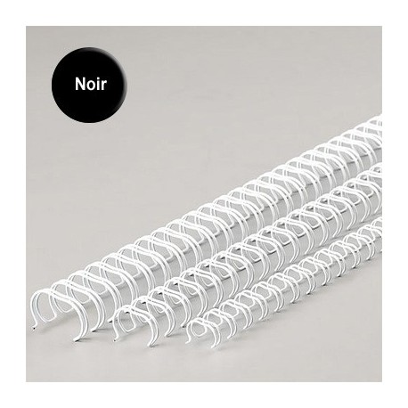 RELIURE A ANNEAUX METAL 14 MM NOIR BTE 100