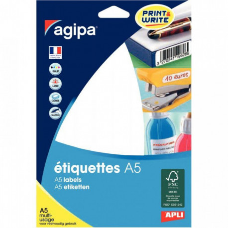 ÉTIQUETTES RONDES **ETUI DE 4704** PASTILLES ADHESIVES A5 DIAM 8MM