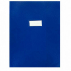 PROTÈGES-CAHIER *LOT DE 10* 21/100ÈME 24X32CM PVC BLEU