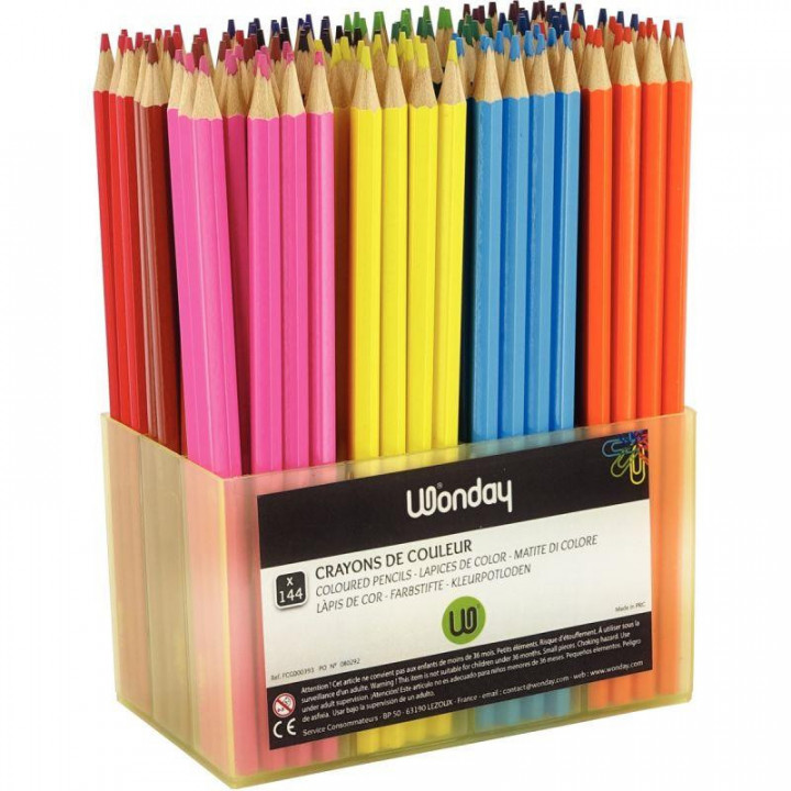 CRAYONS DE COULEUR CLASSPACK DE 144 18CM - SETICO