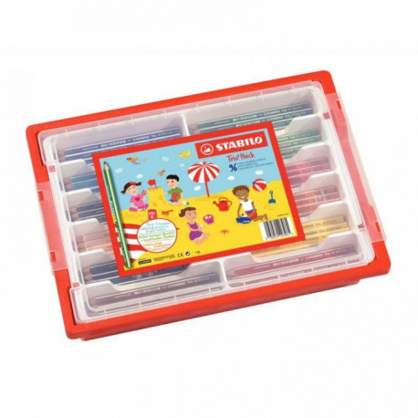 SCHOOLPACK 96 CRAYONS TRIO STABILO 203/96