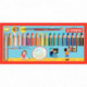 CRAYONS DE COULEUR *BTE18*WOODY + 1 TAILLE-CRAYON + 1 PINCEAU
