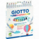 ETUI DE 12 FEUTRES GIOTTO TURBO ADVANCED POINTE MOYENNE