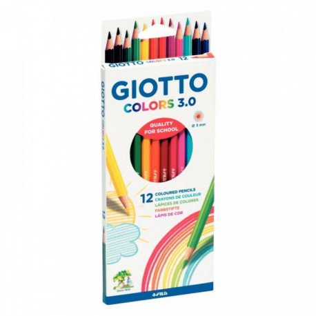 CRAYON DE COULEUR GIOTTO COLORS 3.0 POCHETTE 12