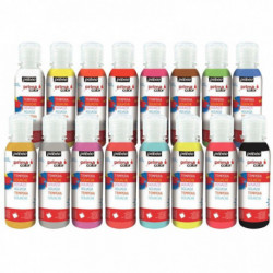 CARTON DE 16 FLACONS 150ML DE GOUACHE PRIMACOLOR COULEURS ASSORTIES