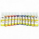 CARTON DE 12 FLACONS 150 ML DE PEINTURE ACRYLCOLOR COULEURS PAILLETÉES ASSORTIES