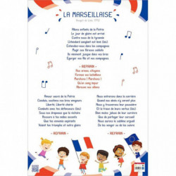 POSTER EN PVC 76X52CM LA MARSEILLAISE