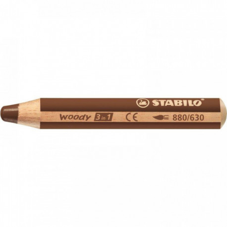 CRAYON DE COULEUR WOODY MARRON