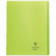 CAHIER PIQÛRE 96 PAGES 24X32 CM KOVERBOOK, SEYÈS 90G COUVERTURE EN POLYPROPYLÈNE, VERT