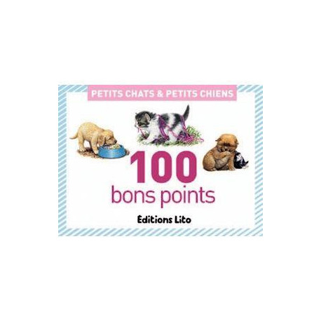 BOITE DE 100 IMAGES PETITS CHATS ET PETITS CHIENS