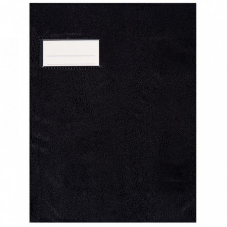 PAQUET DE 10 PROTÈGES-CAHIER ÉPAISSEUR 21/100ÈME 17X22 CM PVC NOIR