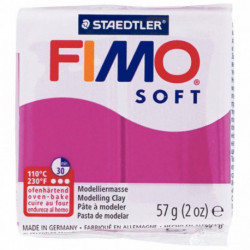 BLOC DE PÂTE À MODELER FIMO SOFT, 57 GRAMMES, FRAMBOISE