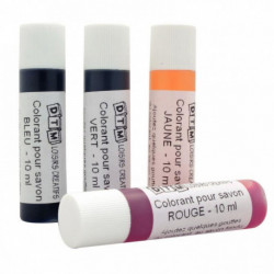 LOT DE 4 COLORANTS LIQUIDES POUR SAVON