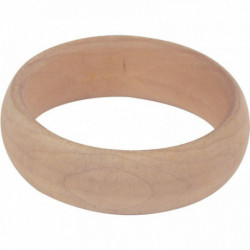 LOT DE 5 BRACELETS EN BOIS FORME BOMBÉE DE DIAMÈTRE 70 MM