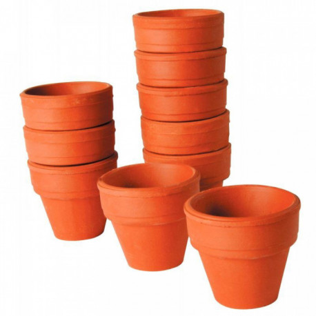 POT EN TERRE CUITE PETIT MODELE H4,5 CM X DIAM 5CM PQT10