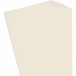 POCHETTE DE 7 FEUILLES DE PLASTIQUE FOU 20X30 CM BLANC