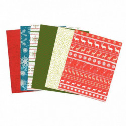 POCHETTE DE 30 FEUILLES POUR DECOPATCH MOTIFS NOËL