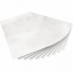 FEUILLES TRANSPARENTES ÉLECTROSTATIQUES POUR VITRAIL 23X33CM POCHETTE DE 10