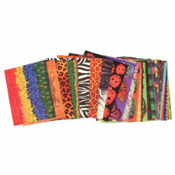 PAQUET DE 96 FEUILLES EN PAPIER MOTIFS ANIMAUX ASSORTIS 74 GRAMMES