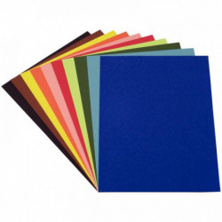 PAQUET DE 250 FEUILLES À DESSIN DE COULEURS 50X65 120G