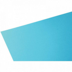 PAQUET DE 10 FEUILLES PAPIER DESSIN COULEUR FORMAT 50X65 CM 160 G TURQUOISE