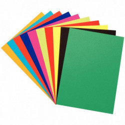 Paquet de 100 feuilles de papier couleur 120g format 21x29,7cm 10