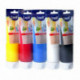 LOT DE 5 TUBES DE 250 ML DE GOUACHE CONCENTRÉE ASSORTIS