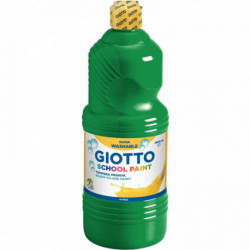 FLACON DE 1 LITRE DE GOUACHE LIQUIDE LAVABLE GIOTTO VERT