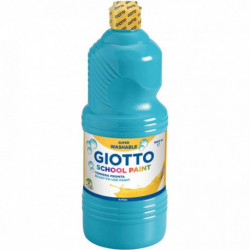 FLACON DE 1 LITRE DE GOUACHE LIQUIDE LAVABLE GIOTTO CYAN