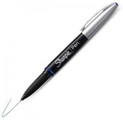 STYLO FEUTRE FIN  ENC INFALSIFIABLE SHARPIE PEN GRIP BLEU